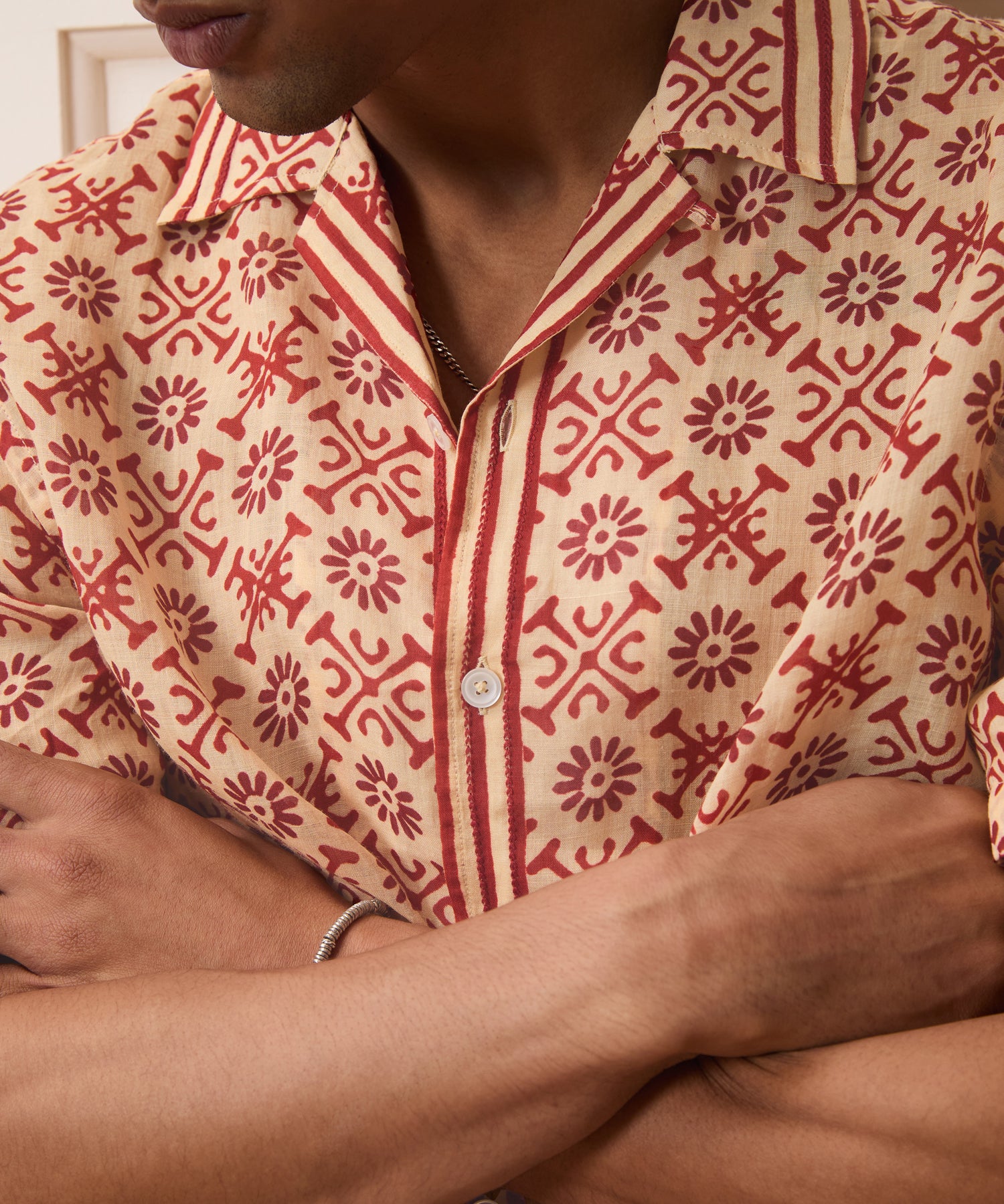 Batik Capri Shirt in Beige – Todd Snyder