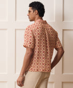 Embroidered Voile Capri Shirt