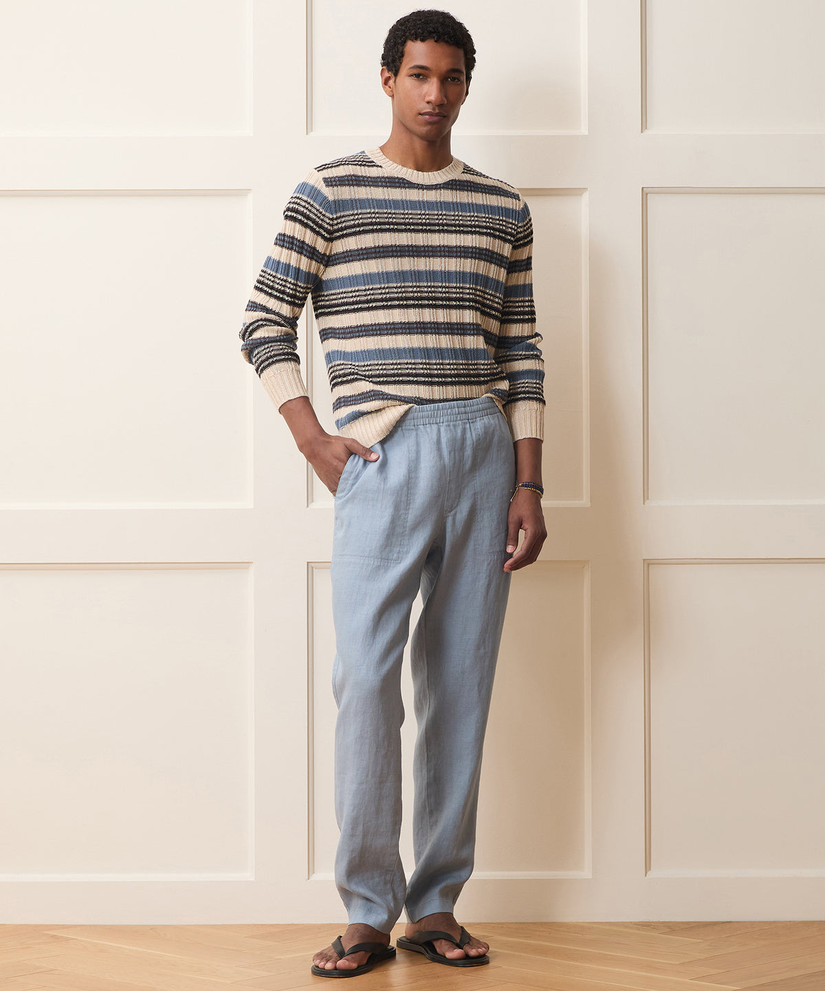 Linen Crewneck Sweater