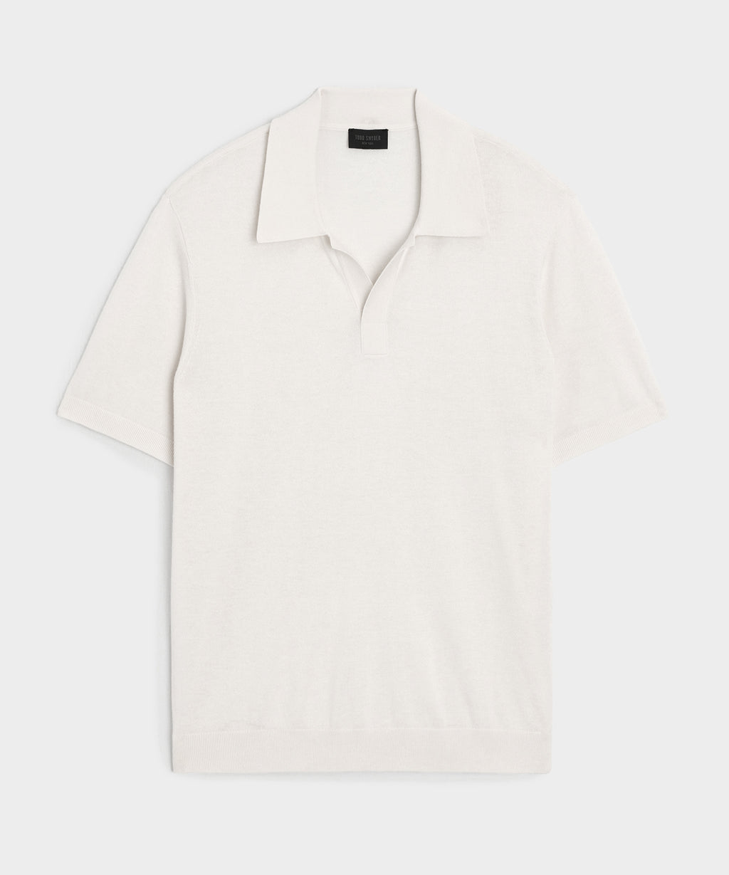 Silk-Cashmere Montauk Sweater Polo