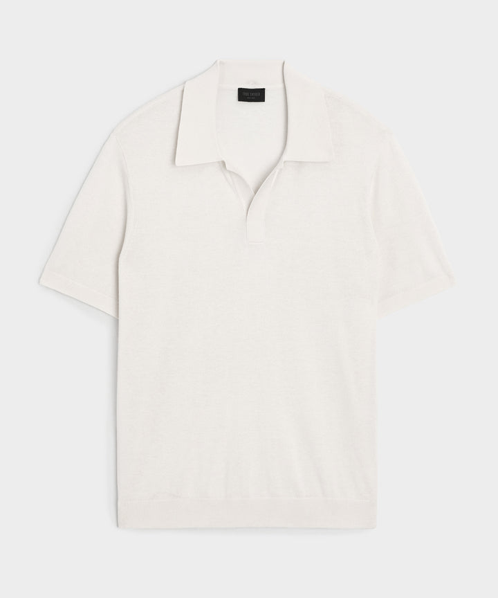 Silk-Cashmere Montauk Sweater Polo