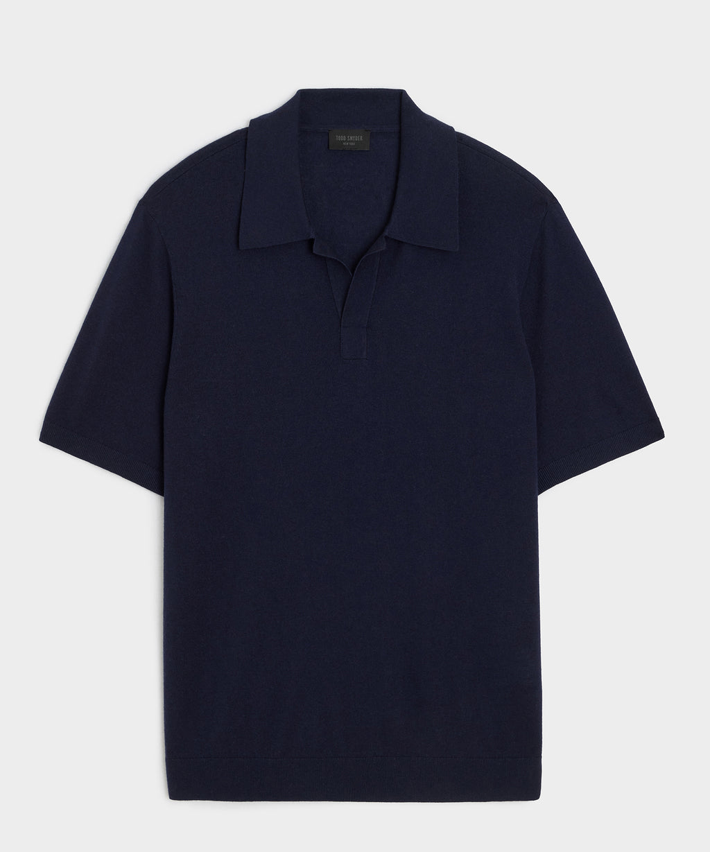 Silk-Cashmere Montauk Sweater Polo