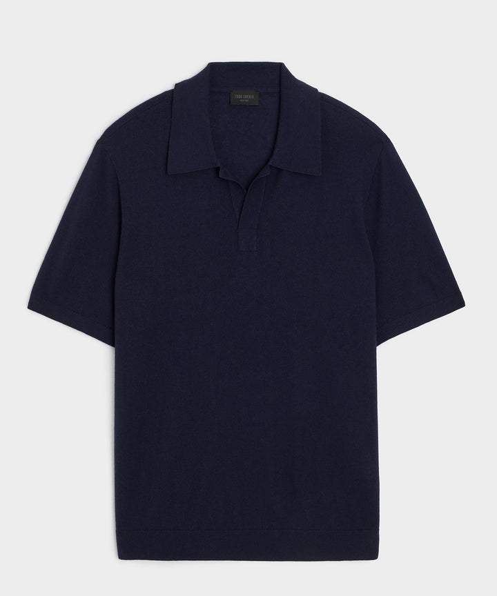 Silk-Cashmere Montauk Sweater Polo