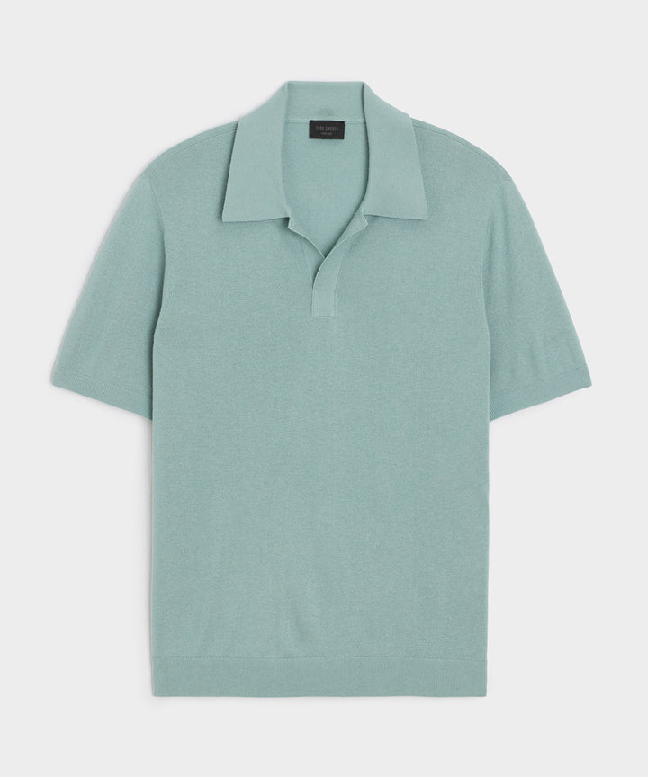 Silk-Cashmere Montauk Sweater Polo