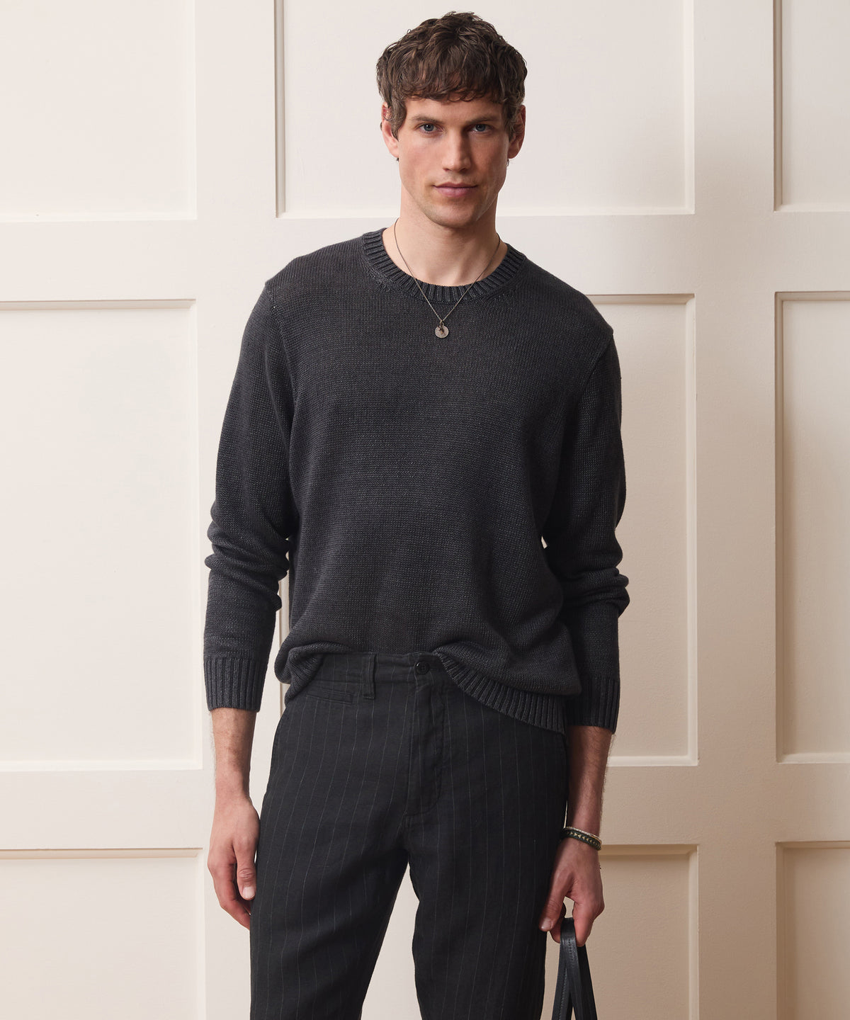 Linen Crewneck Sweater