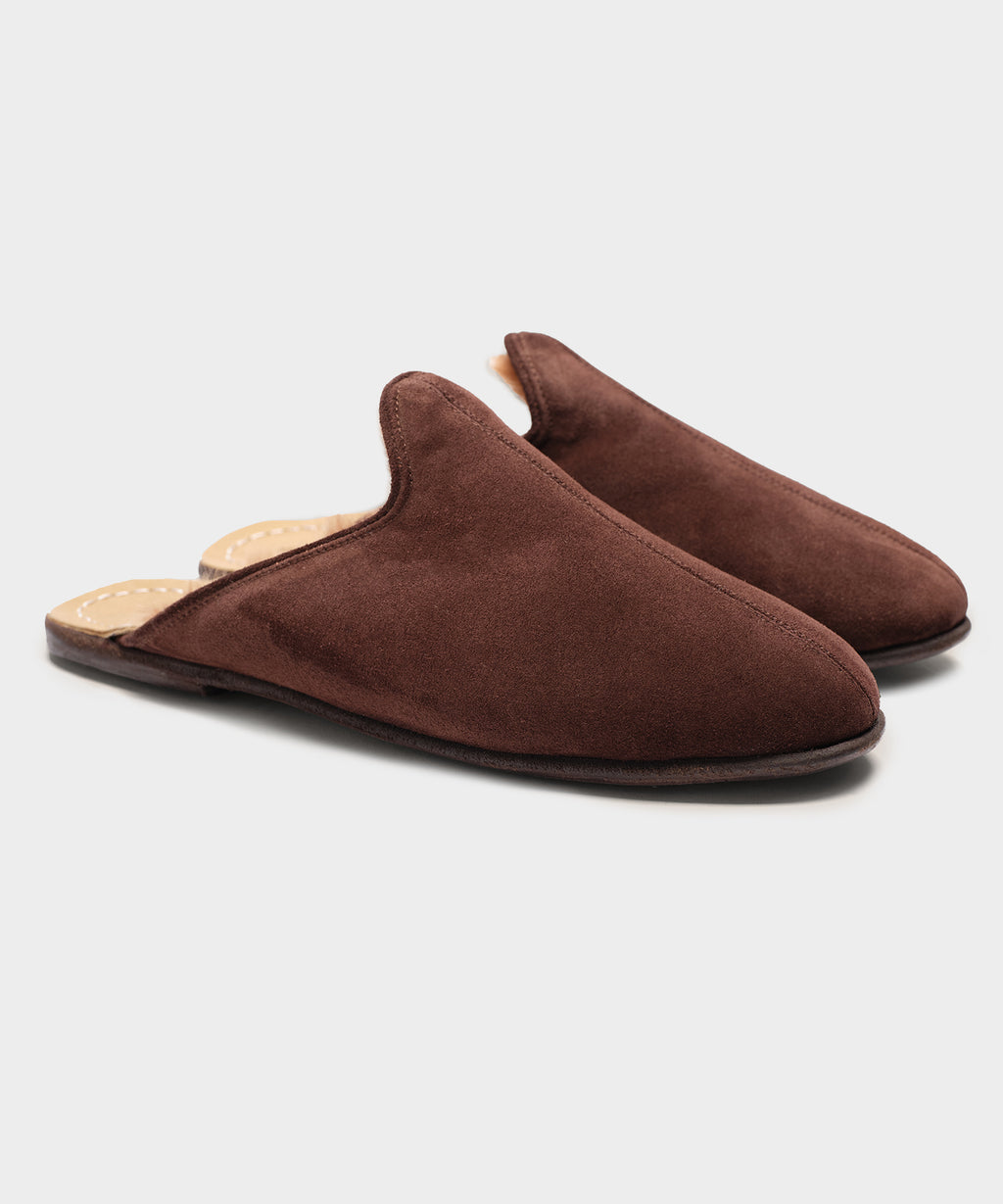 Sabah Baba Suede Shearling Slide