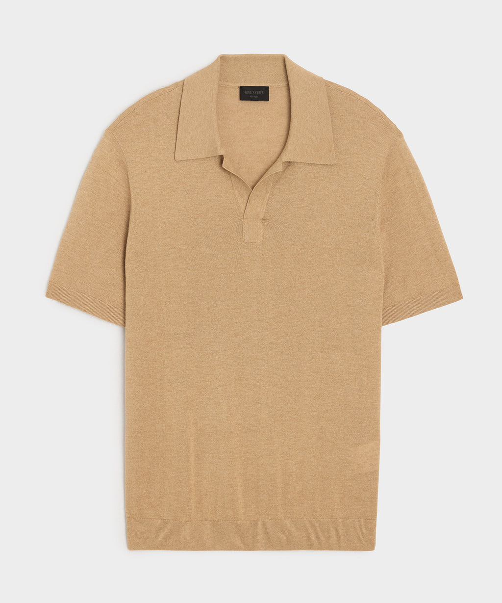 Silk-Cashmere Montauk Sweater Polo