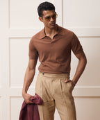 Silk-Cashmere Montauk Sweater Polo