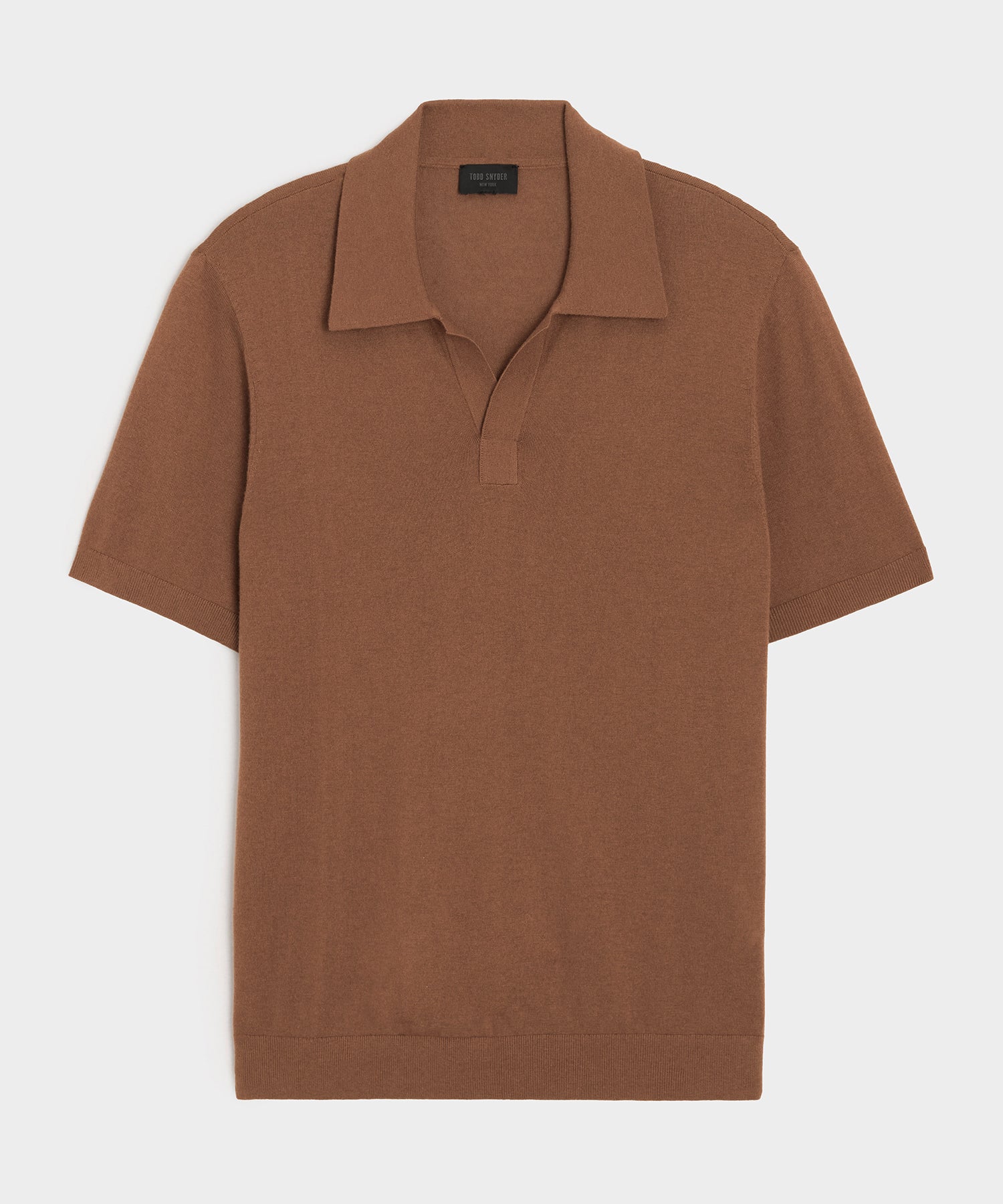 Silk-Cashmere Montauk Sweater Polo in Weathered Oak – Todd Snyder