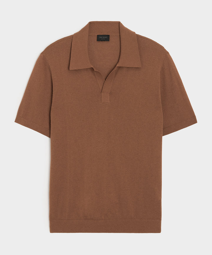 Silk-Cashmere Montauk Sweater Polo