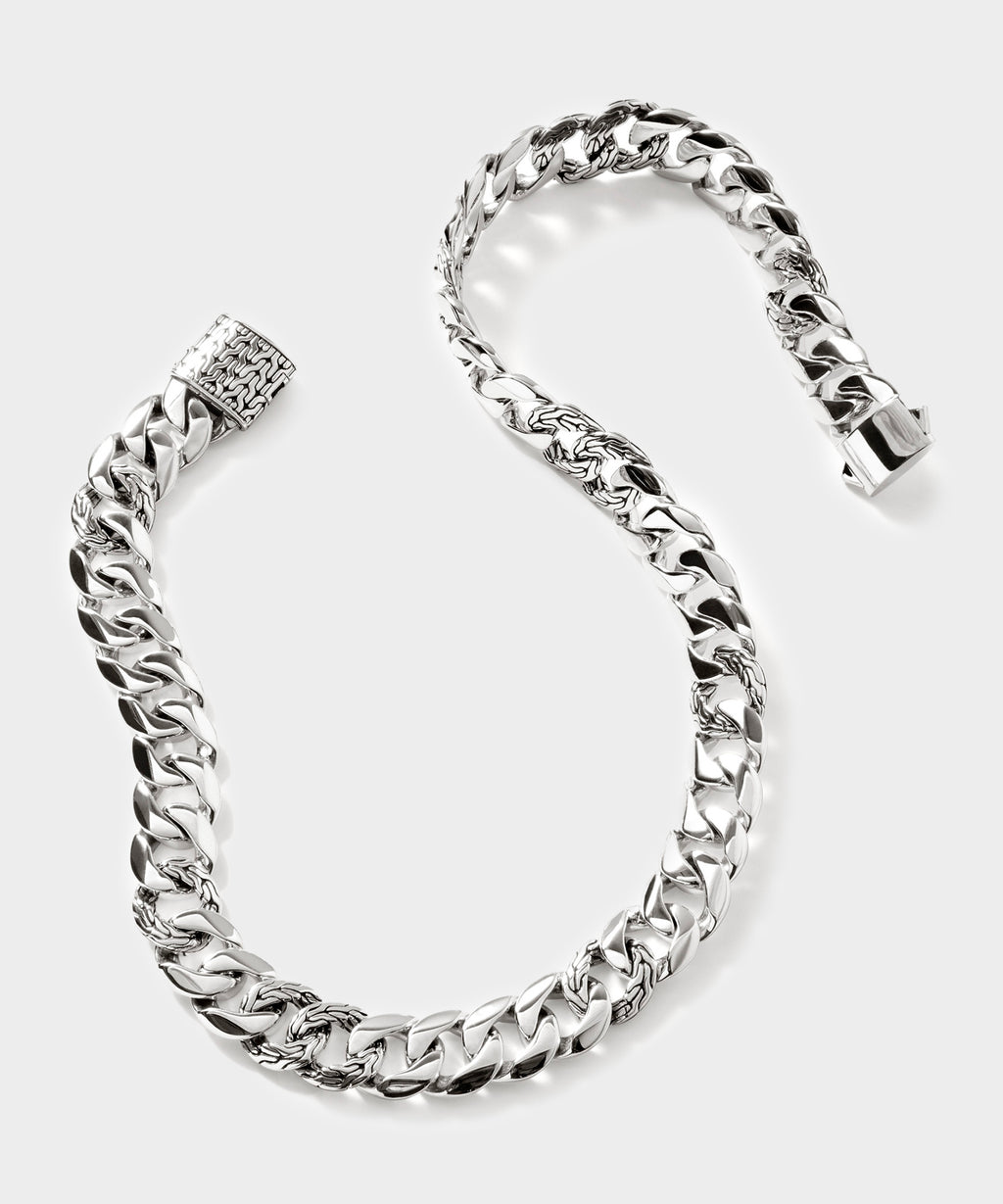 John Hardy Sterling Silver Curb Chain Necklace