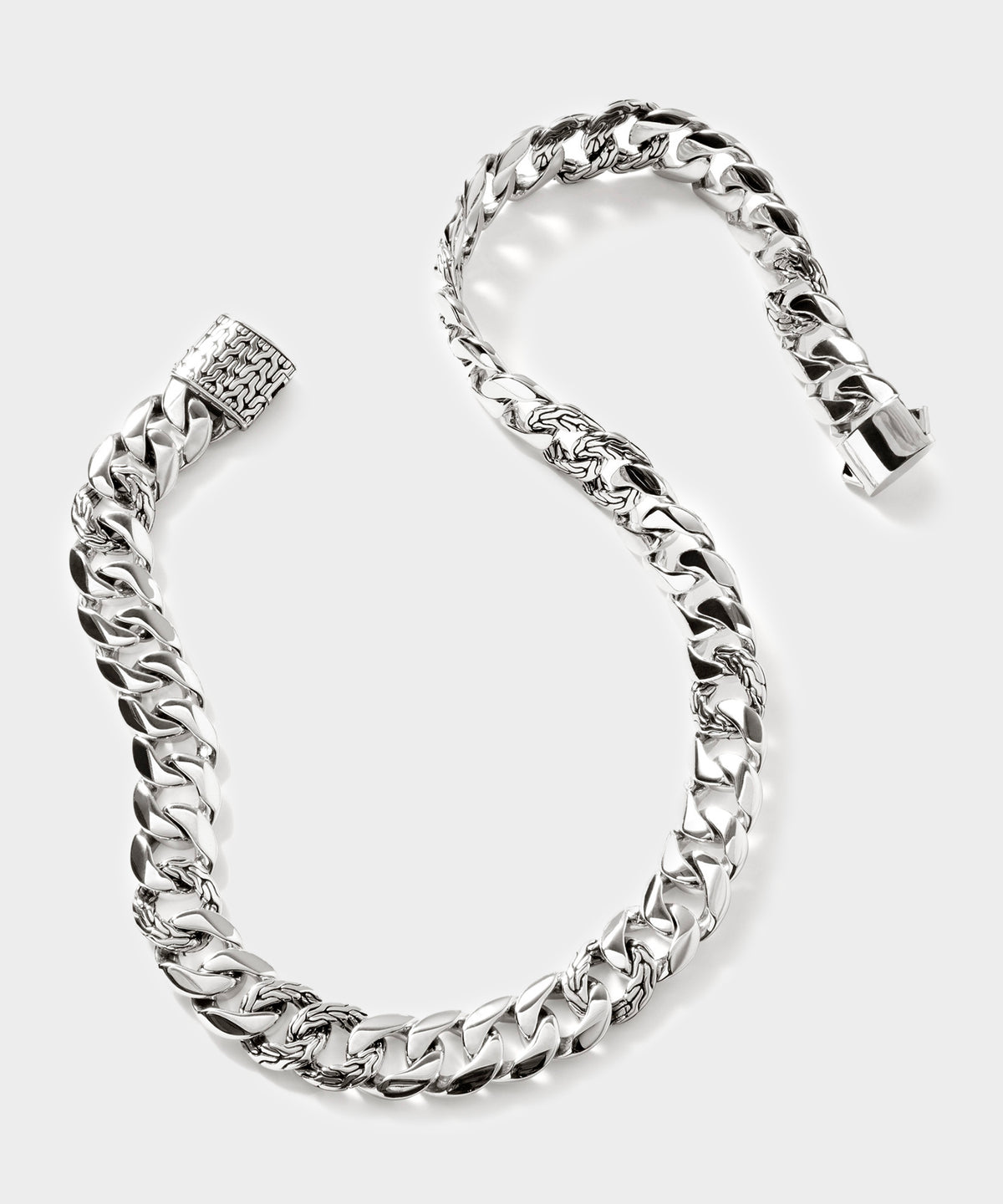 John Hardy Sterling Silver Curb Chain Necklace