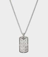 Todd Snyder x John Hardy Silver Green Enamel Dog Tag Pendant