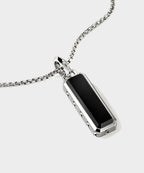 John Hardy Sterling Silver Onyx Talisman Necklace