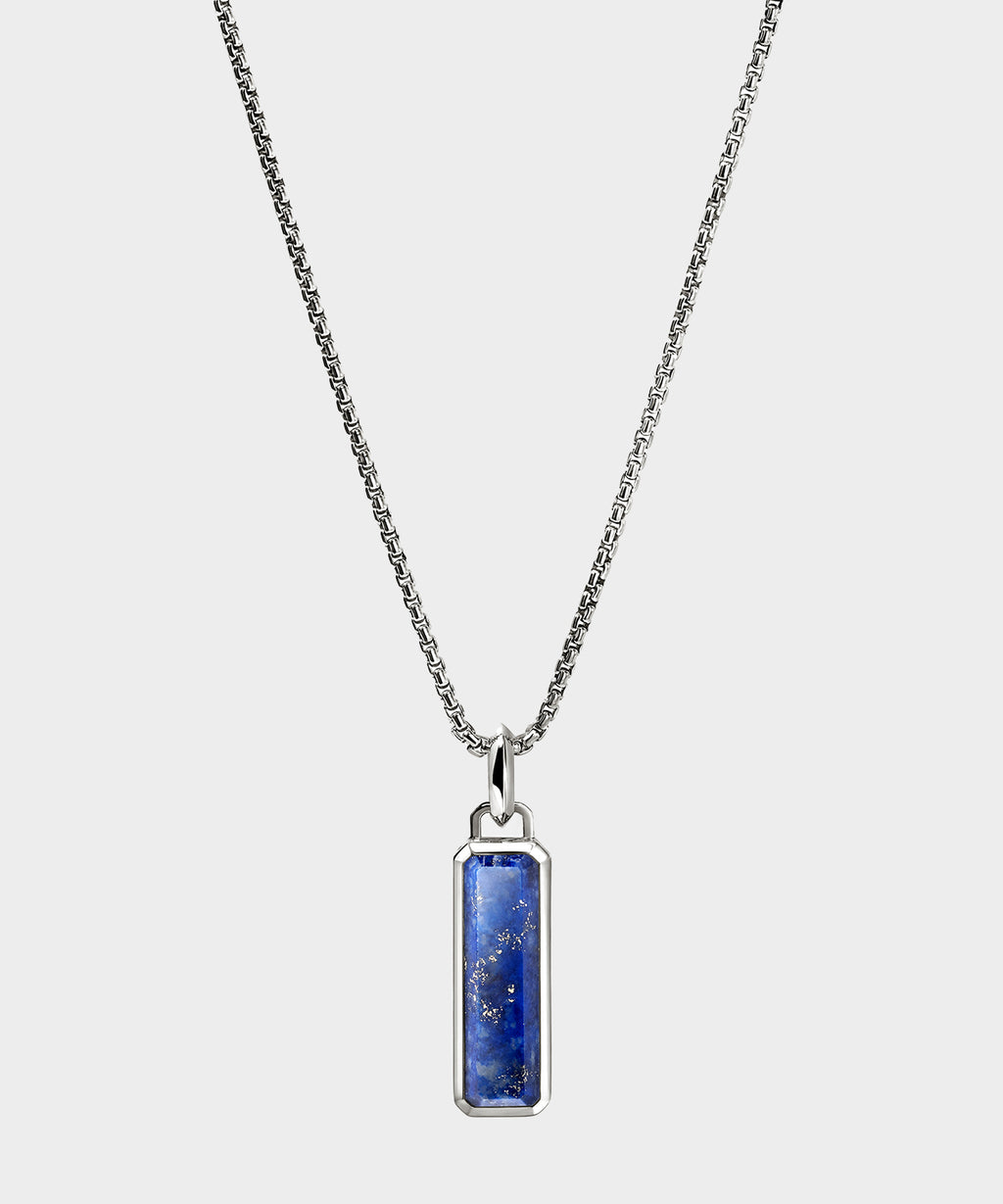 View of the John Hardy Sterling Silver Lapis Lazuli Necklace.
