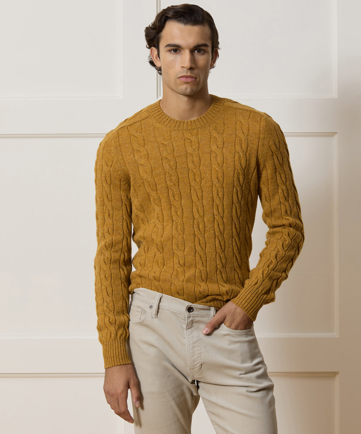 Italian Wool Cable Knit Sweater
