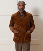 Italian Velvet Tailored Chore Coat