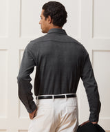 Knit Cotton Dress Shirt