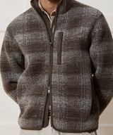 Plaid Fleece Lodge Jacket