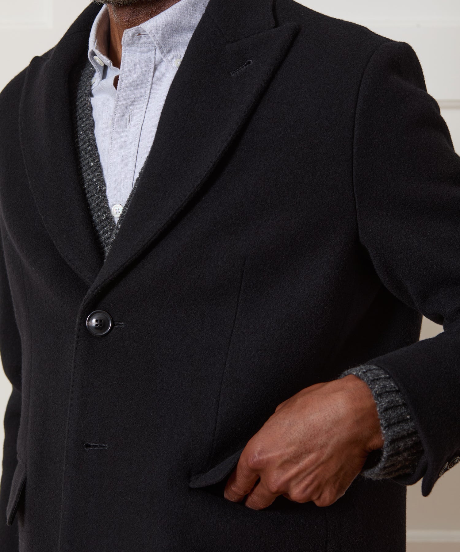 Italian Wool-Cashmere Topcoat in Black – Todd Snyder