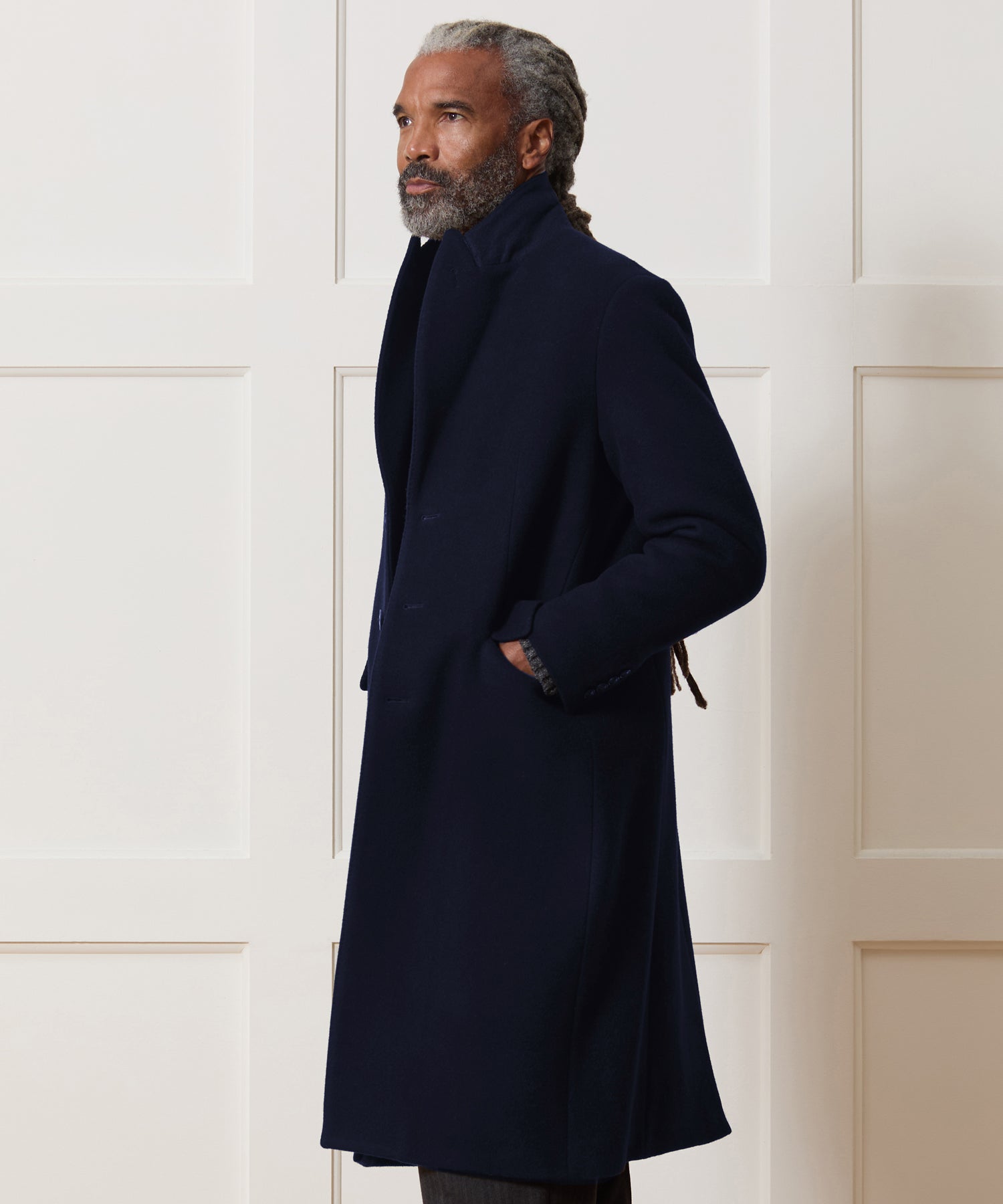Italian Wool-Cashmere Topcoat in Navy – Todd Snyder