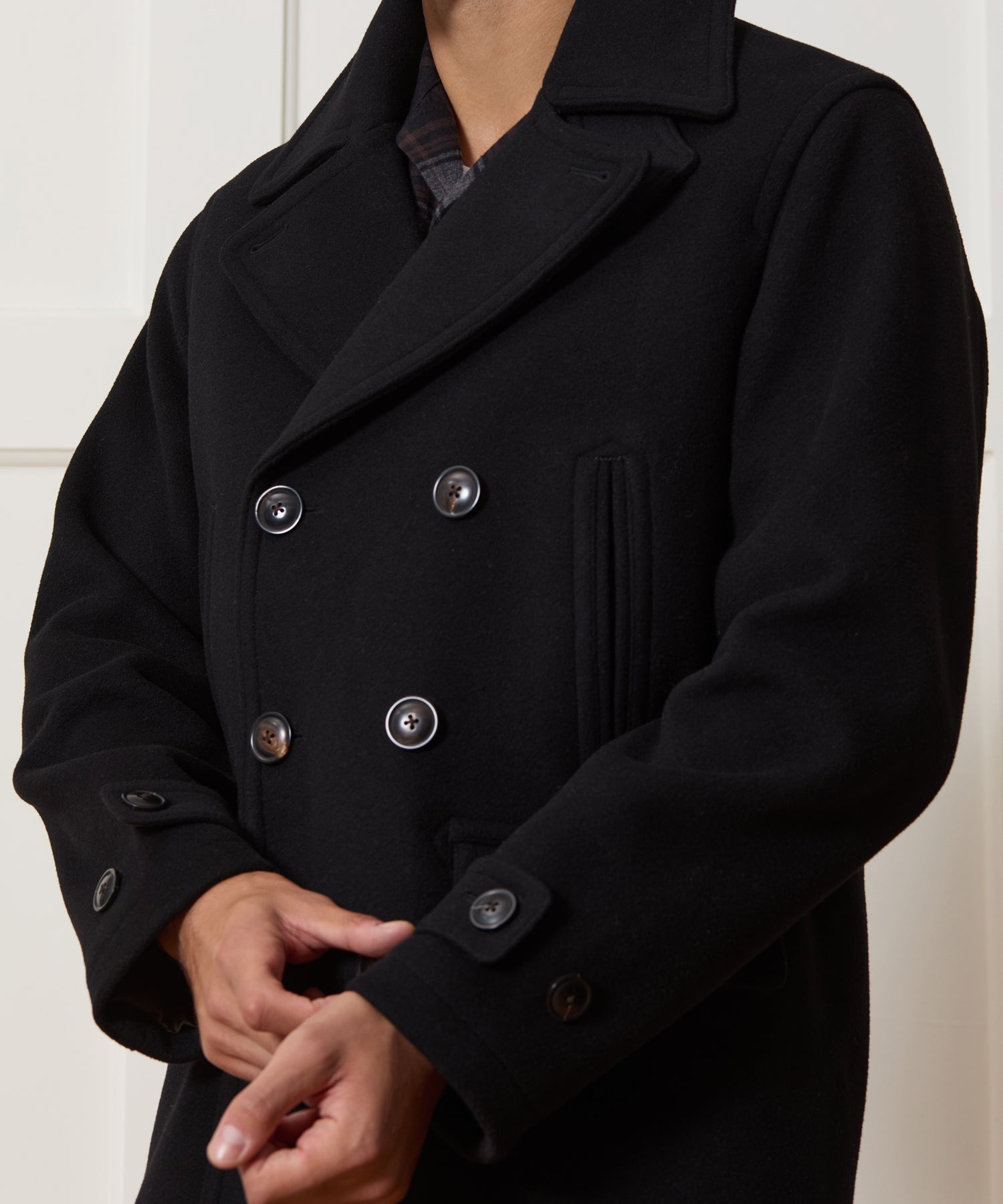 Italian Wool-Cashmere Peacoat in Black – Todd Snyder