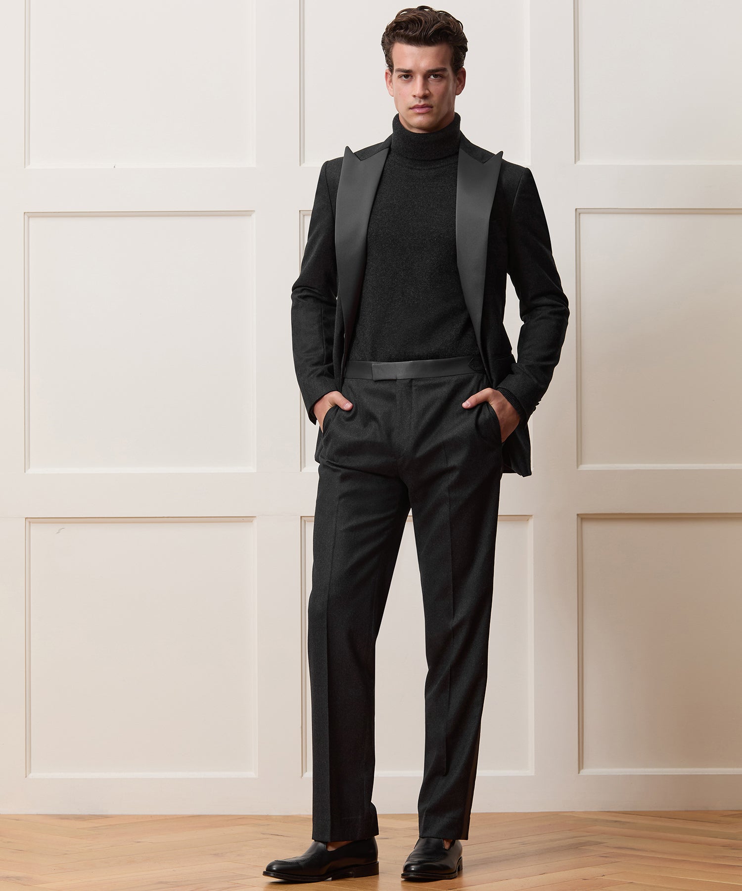 Italian Flannel Tuxedo Trouser in Charcoal – Todd Snyder