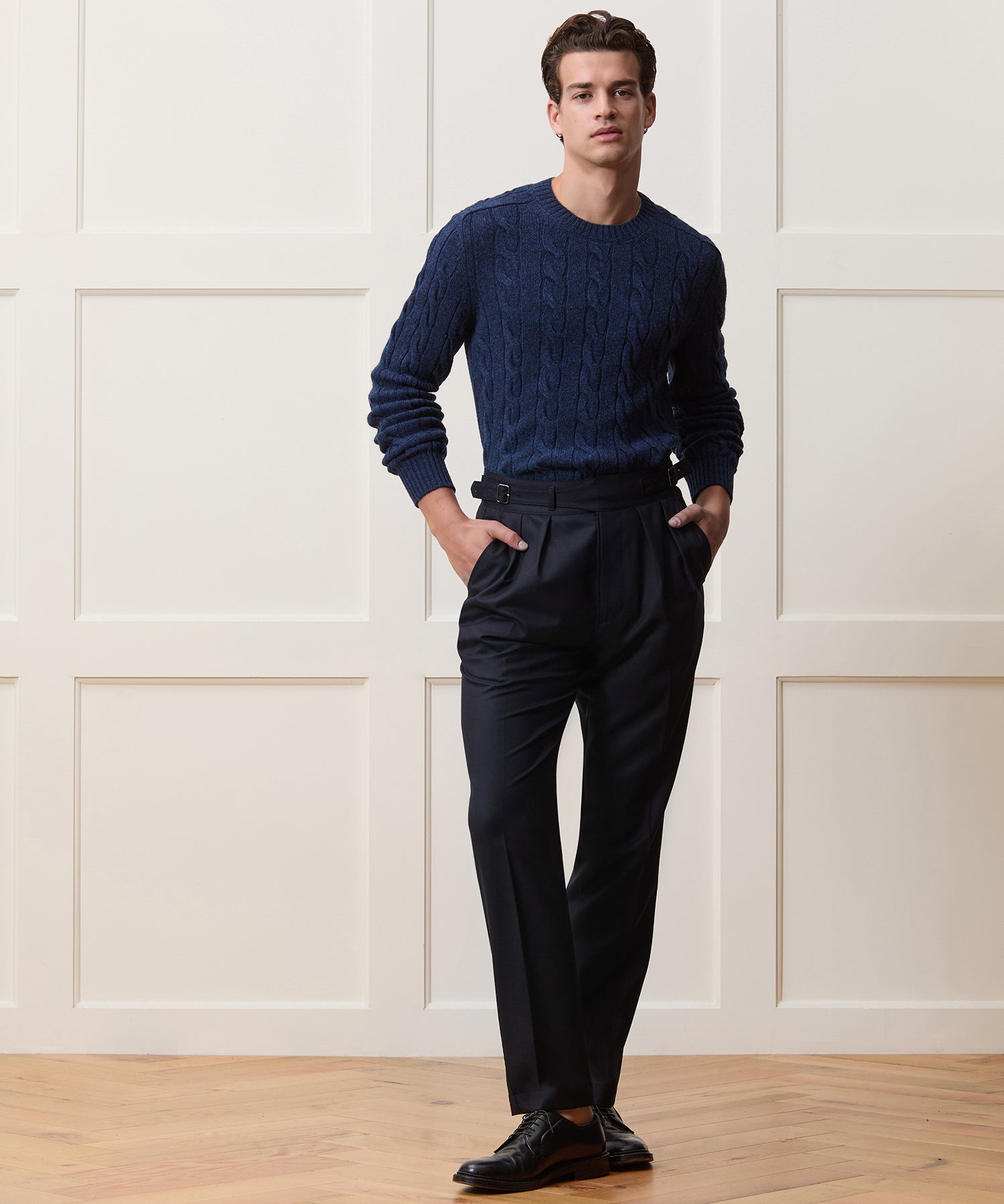 Italian Flannel Gurkha Trouser in Navy – Todd Snyder