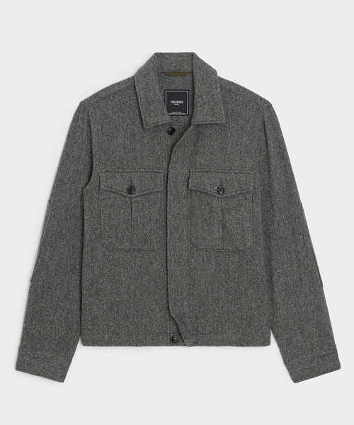 Donegal Military Overshirt in Charcoal – Todd Snyder