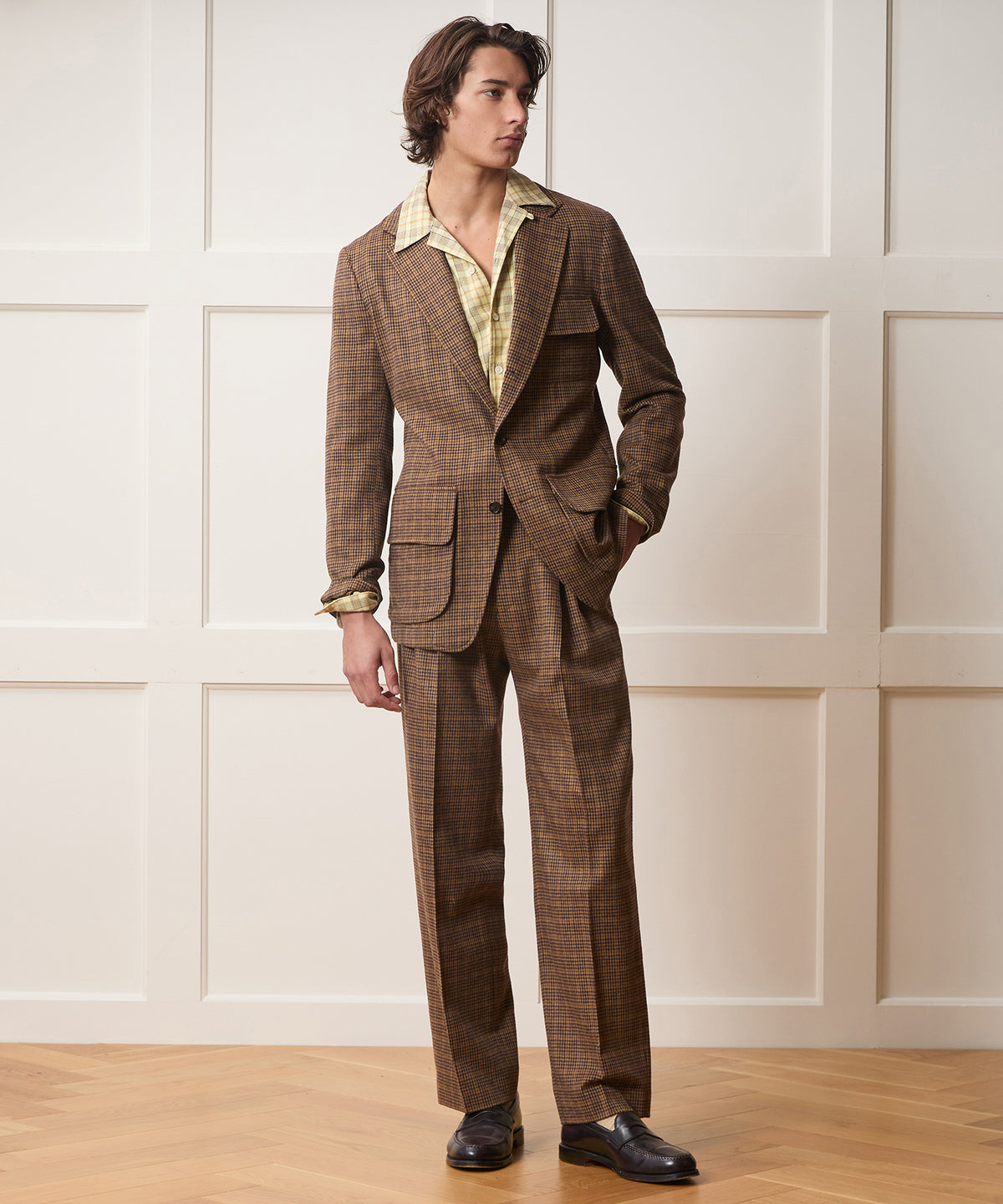 Italian Wool Guncheck Wythe Suit