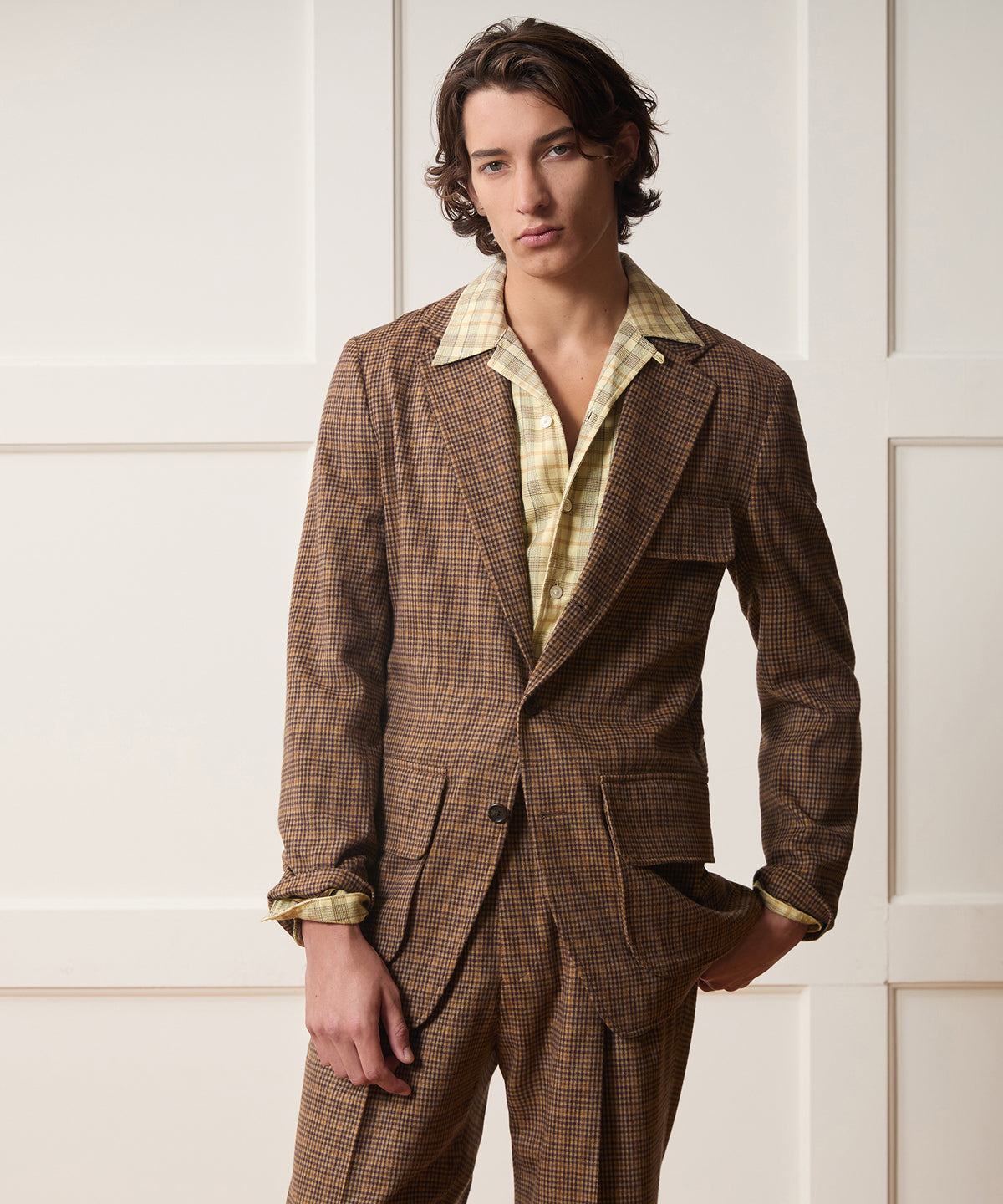 Italian Wool Guncheck Wythe Suit