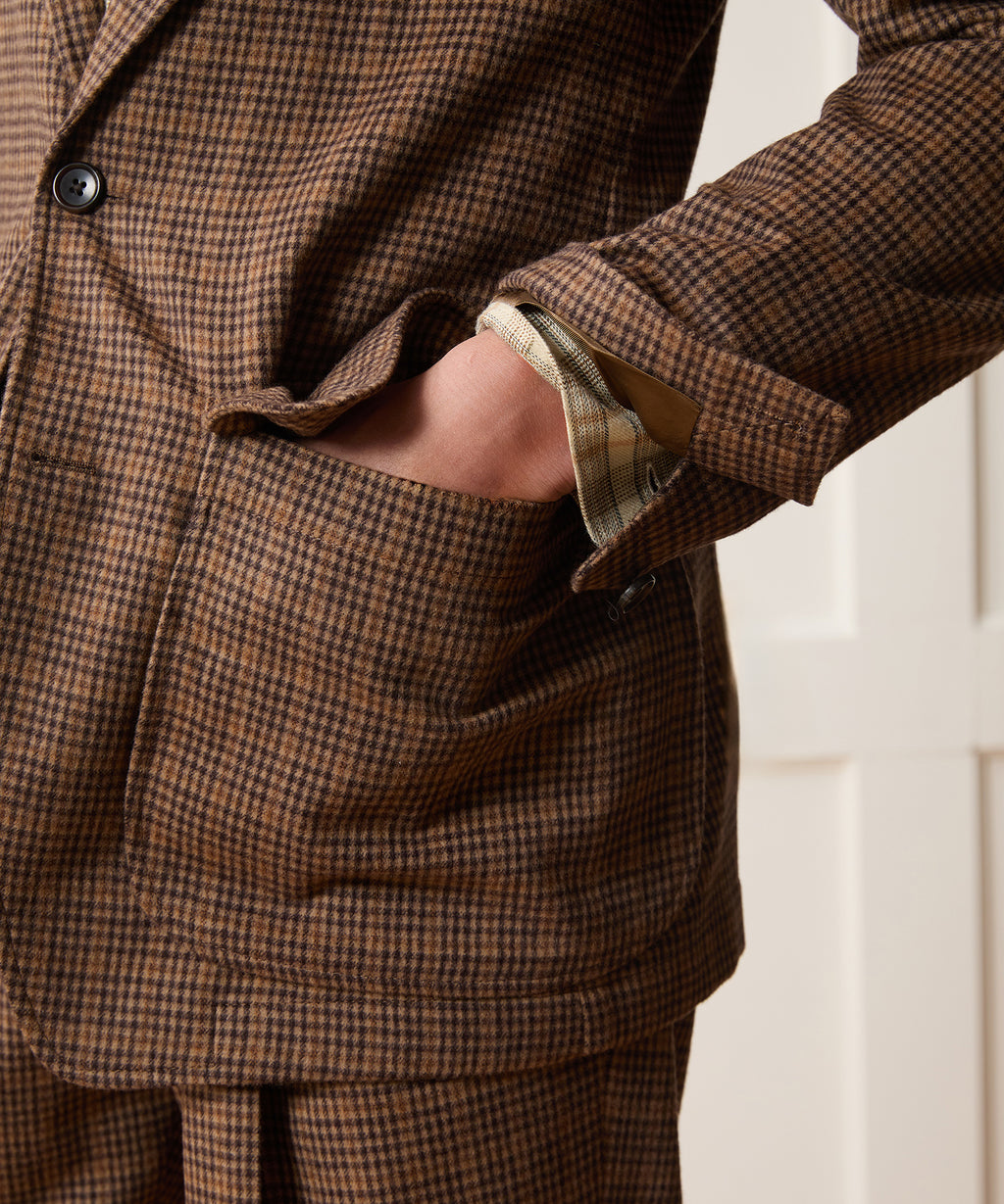Italian Wool Guncheck Wythe Suit