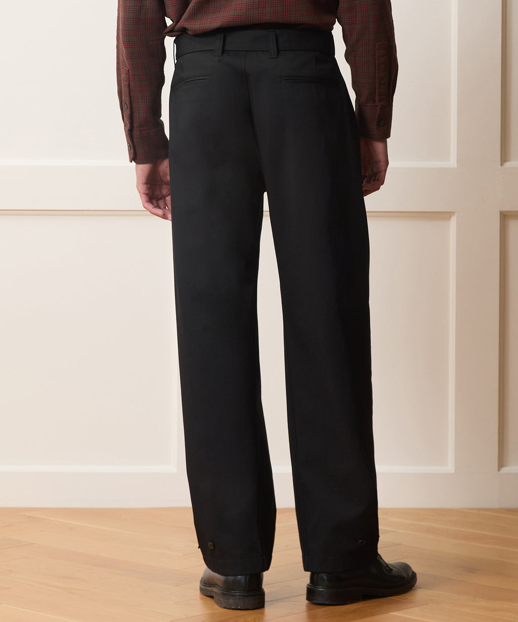 Italian Belted Barrel Pant