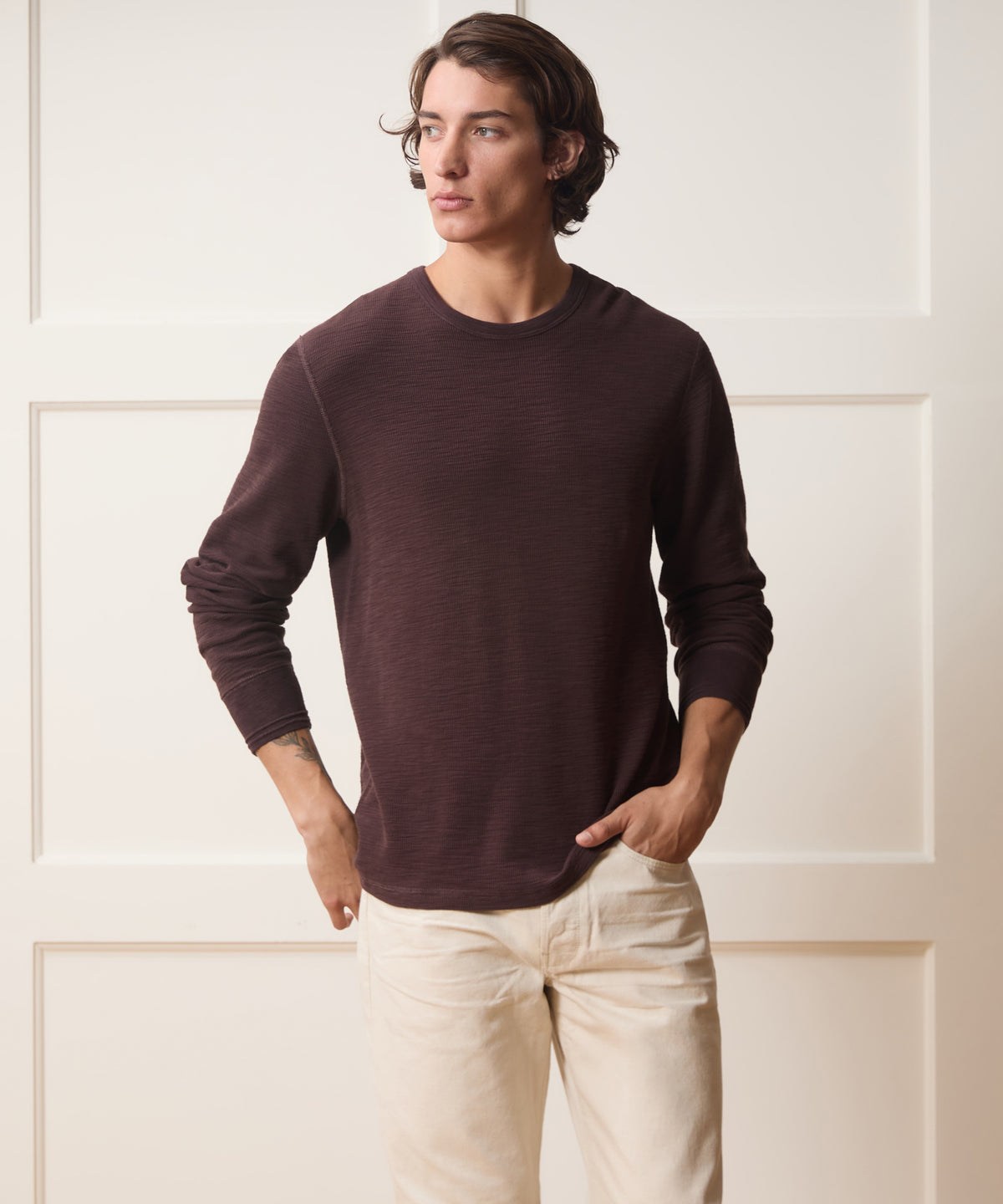 Lightweight Mini Waffle Tee