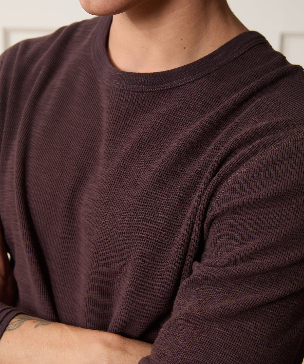 Lightweight Mini Waffle Tee