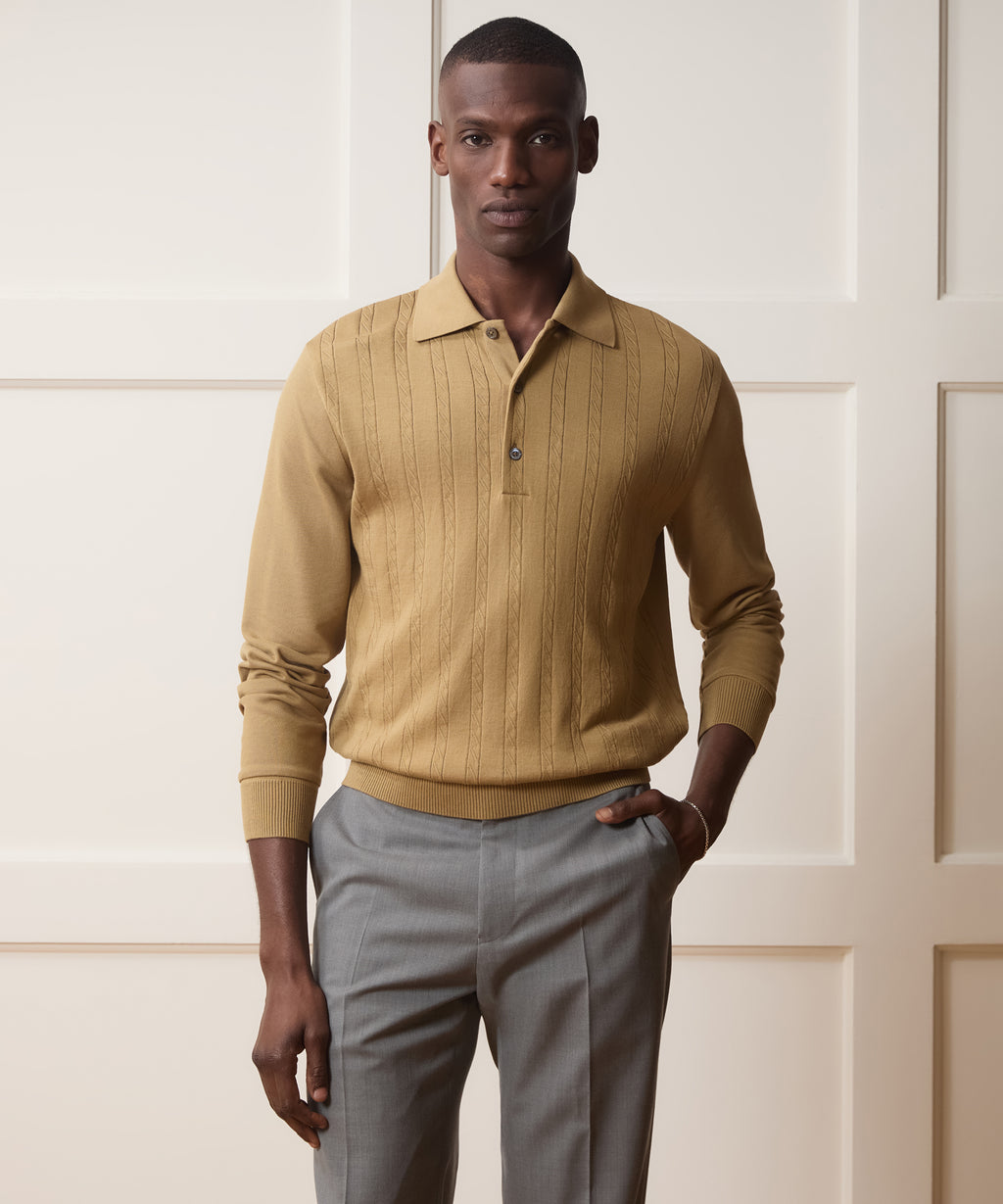 Long-Sleeve Grant Polo
