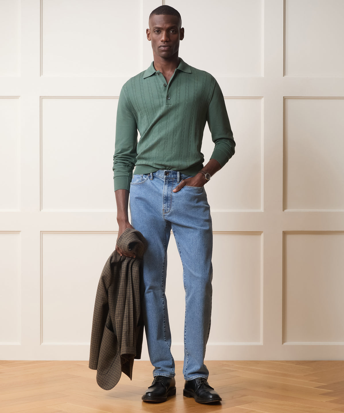 Long-Sleeve Grant Polo