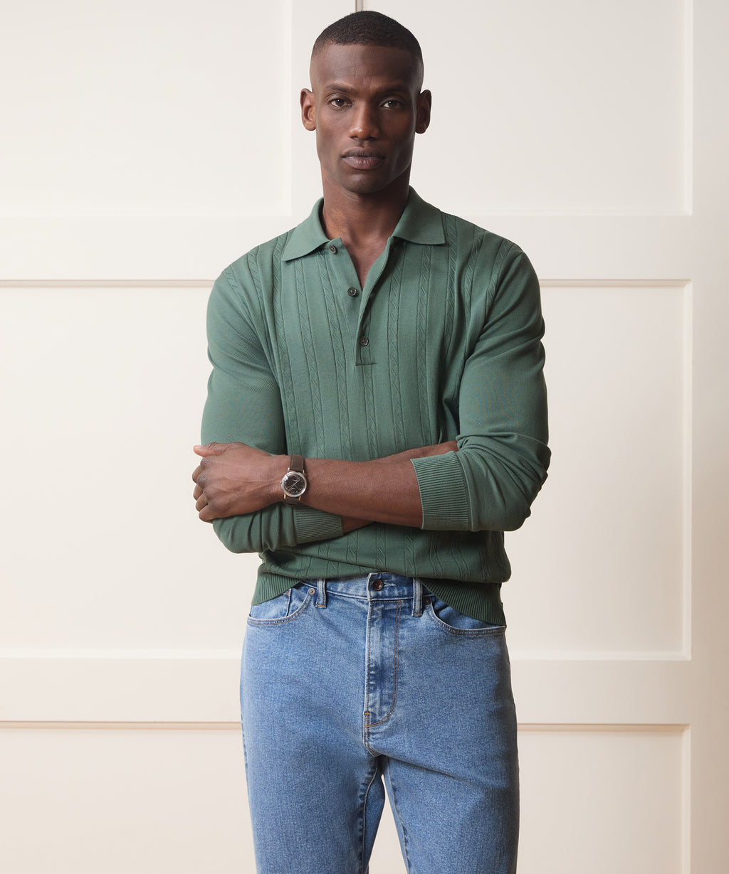 Long-Sleeve Grant Polo