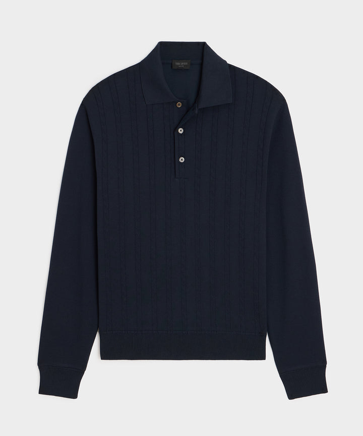 Long-Sleeve Grant Polo