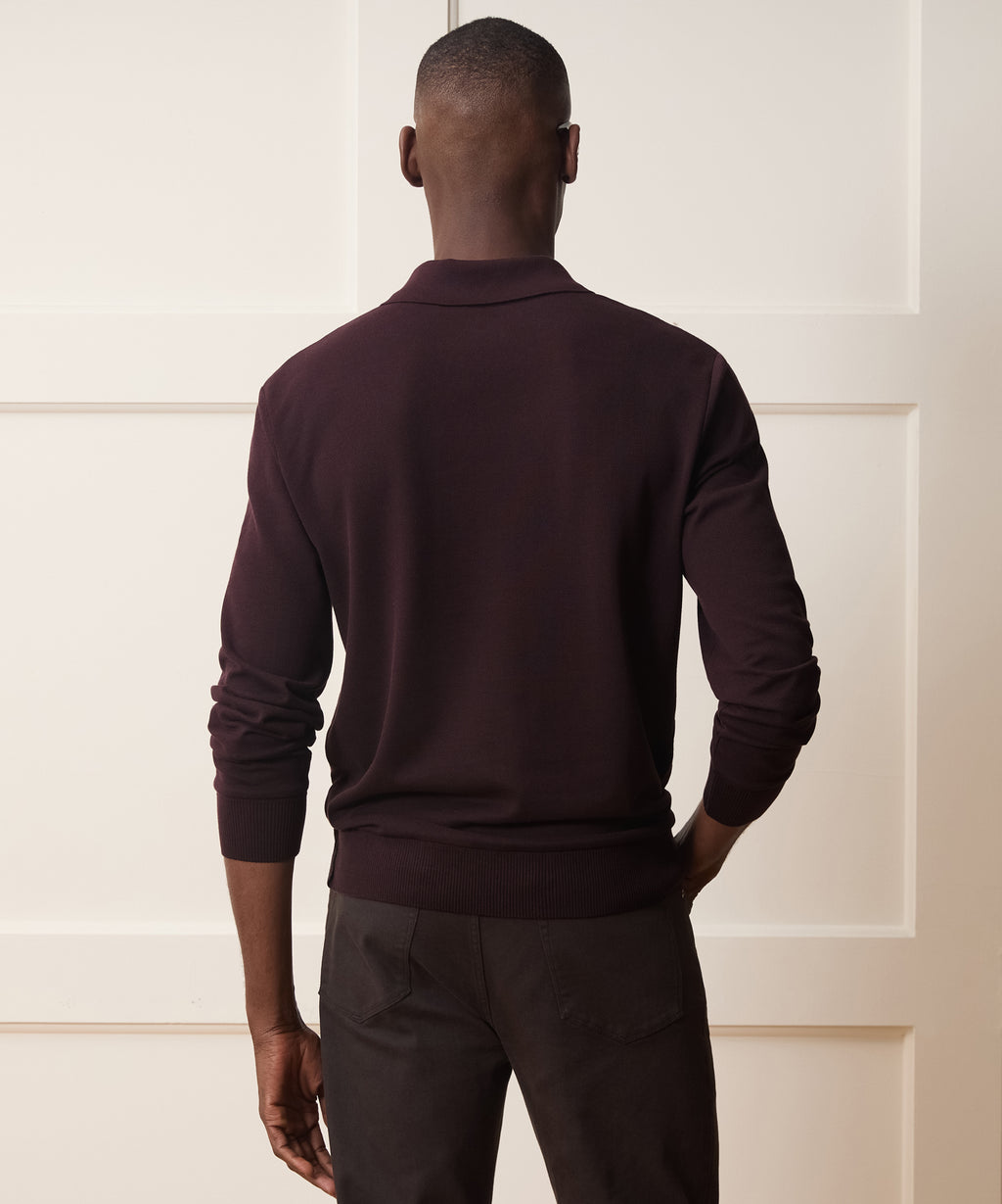 Long-Sleeve Grant Polo