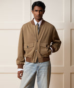 Italian Gabardine Bomber Jacket