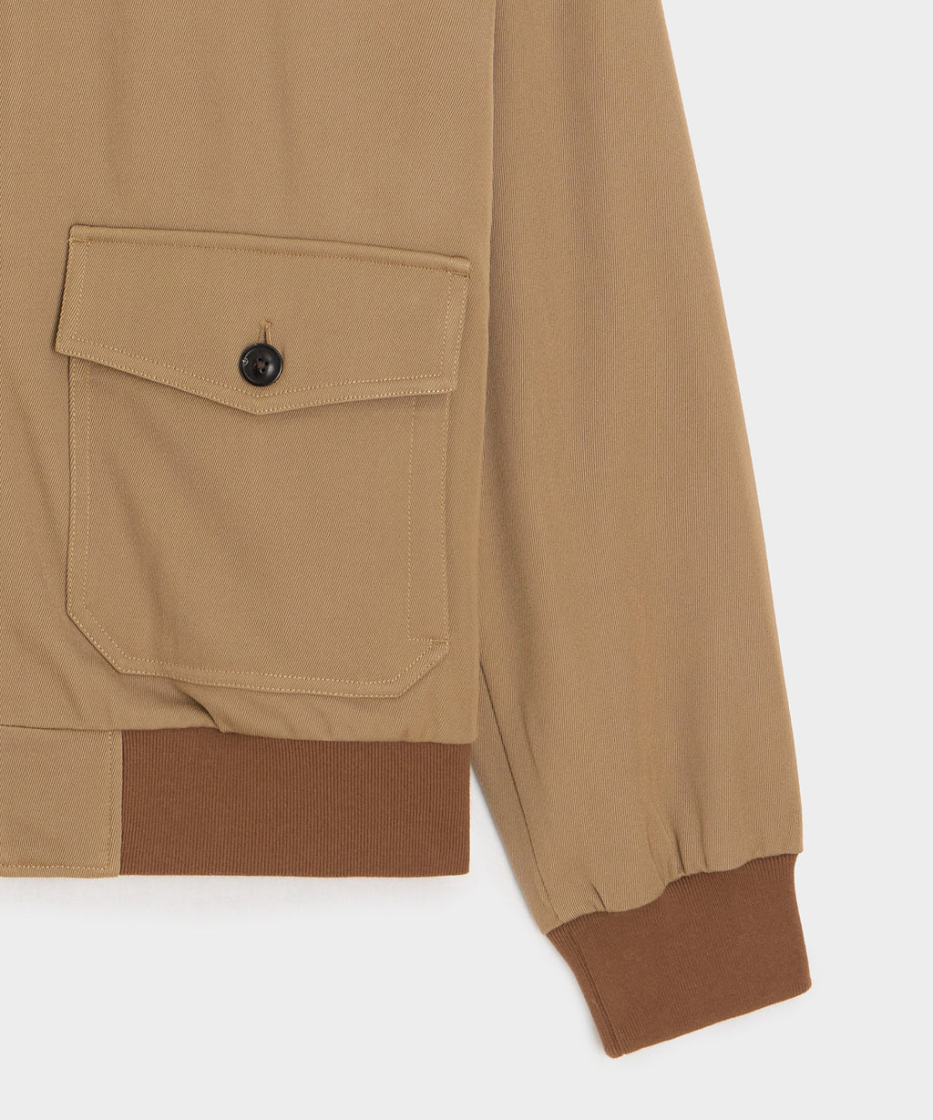 Italian Gabardine Bomber Jacket