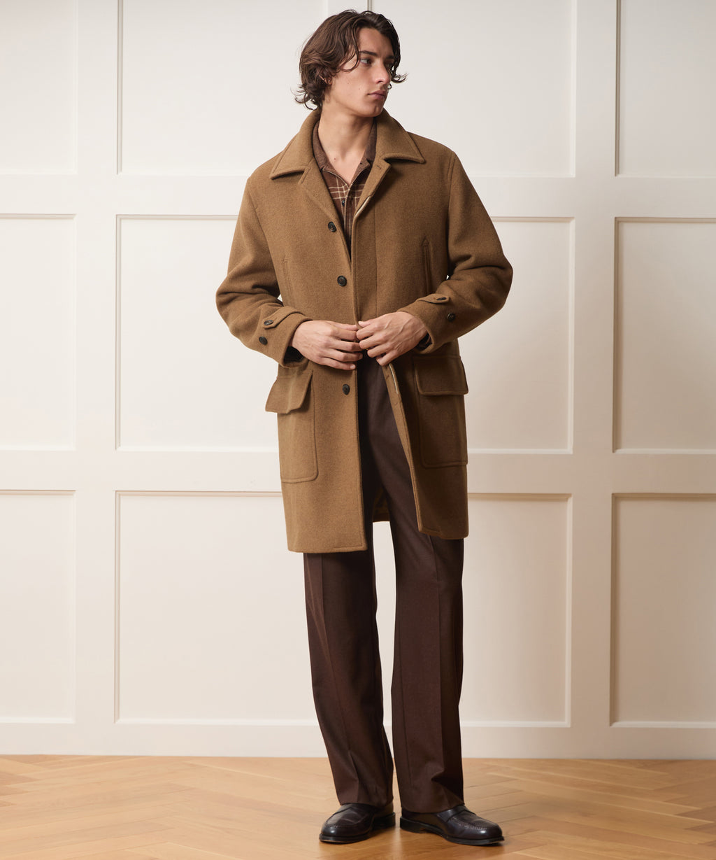 Italian Wool-Cashmere Car Coat