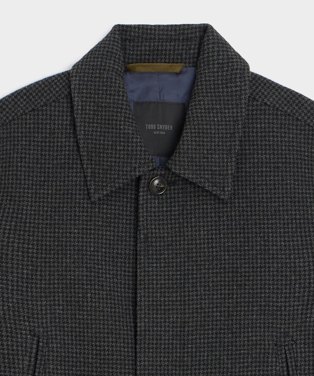 Italian Houndstooth Car Coat
