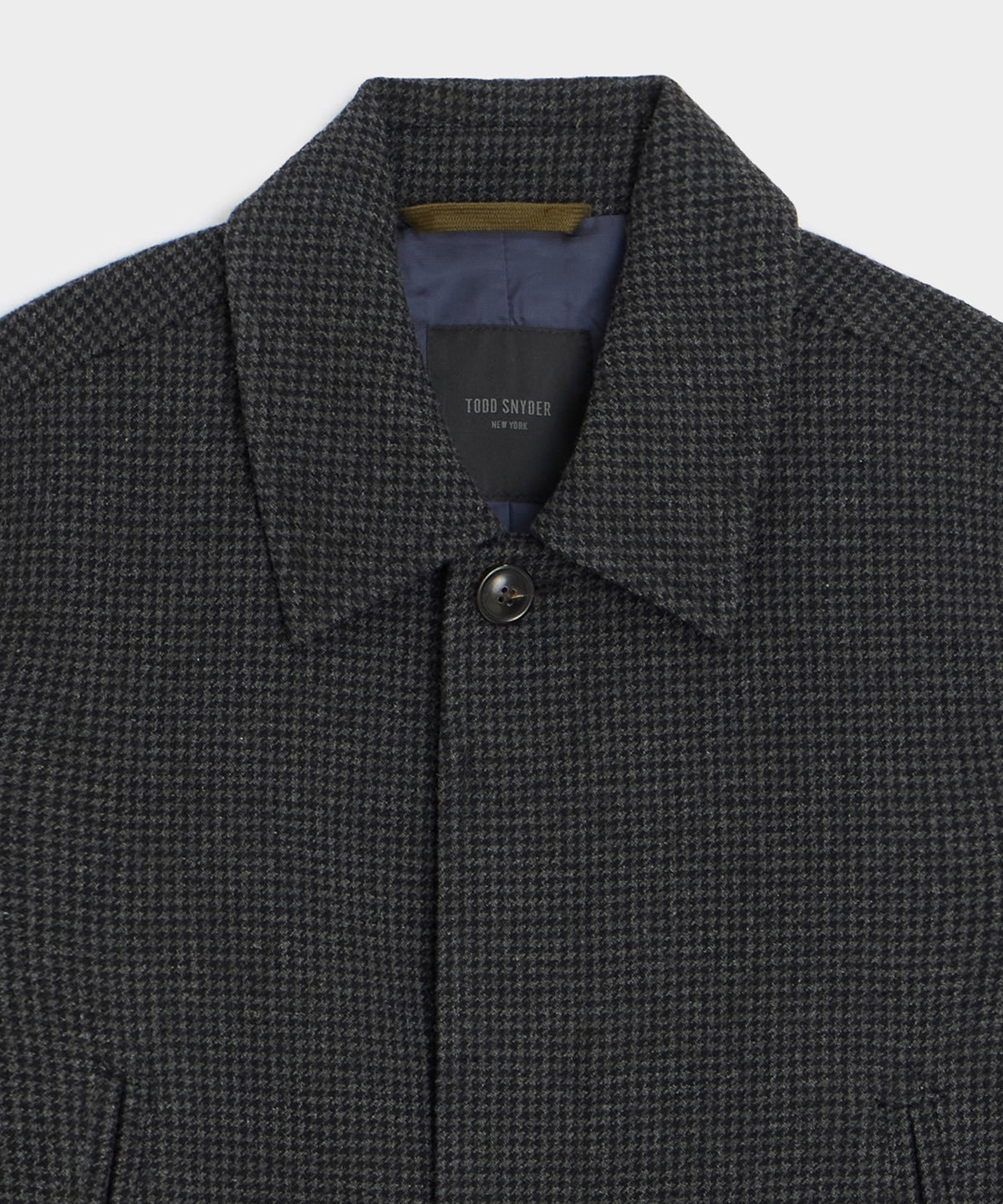Italian Houndstooth Car Coat