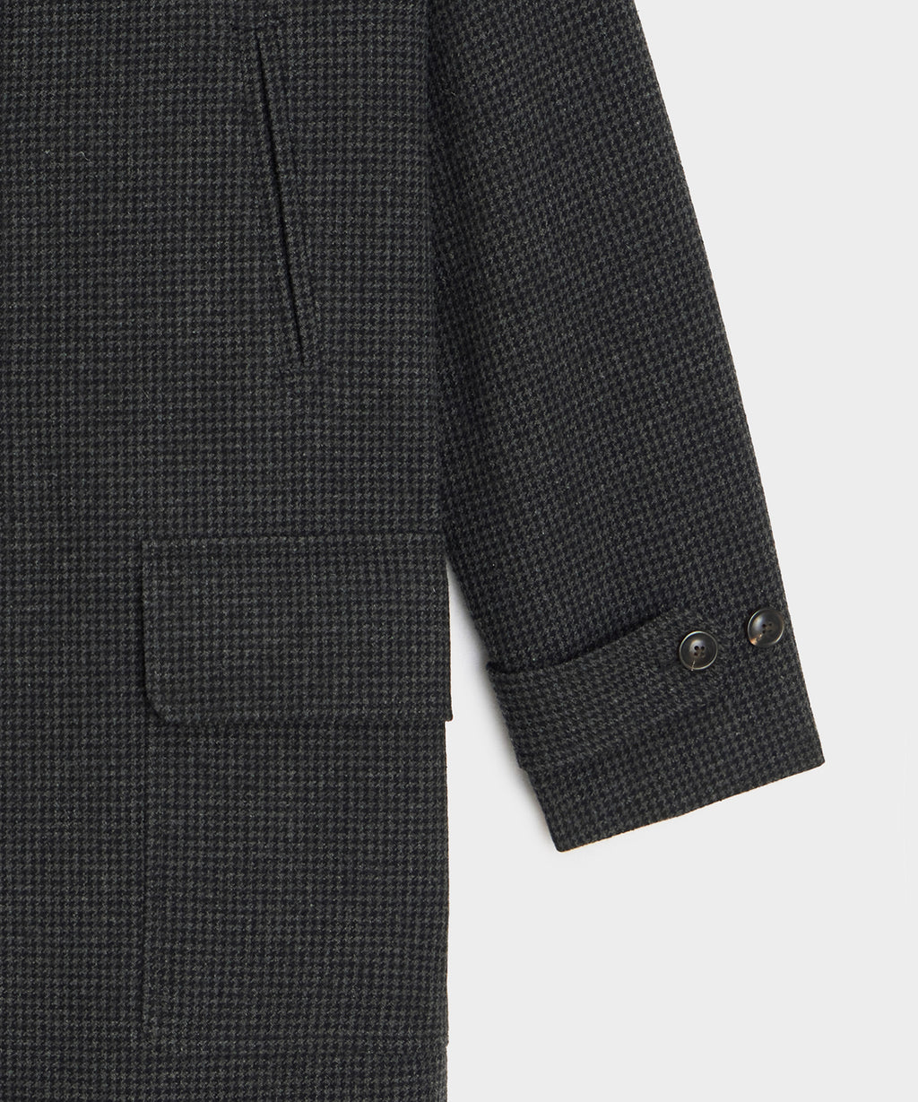 Italian Houndstooth Car Coat