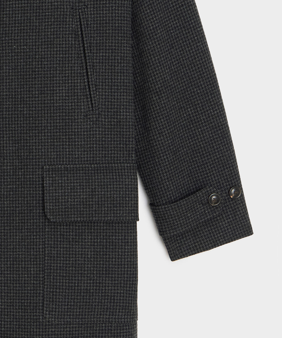 Italian Houndstooth Car Coat