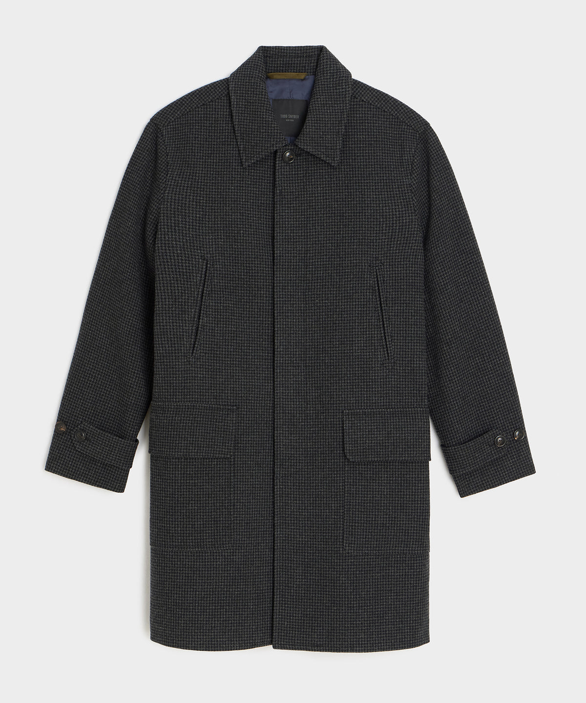 Italian Houndstooth Car Coat