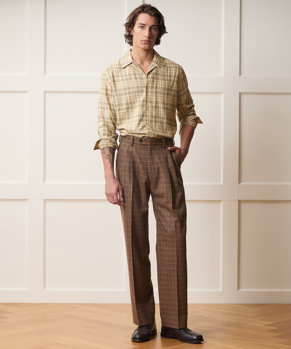 Italian Guncheck Wythe Trouser