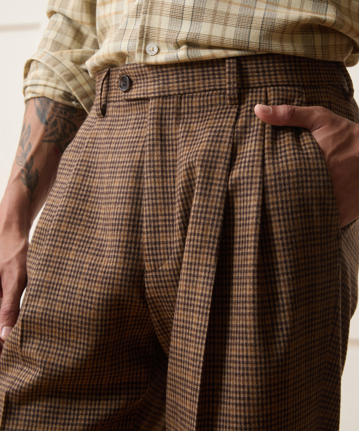 Italian Wool Guncheck Wythe Suit